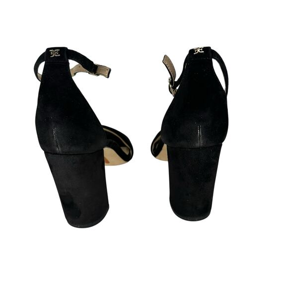 Sam Edelman Robyn Black Suede Block Heel Sandals - Size 7.5M - Picture 4 of 7